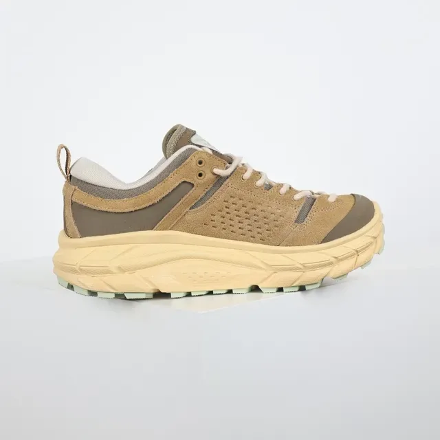 Salomon Beige Brown Perforated Suede Upper Molded TPU Cage Lifestyle Sneakers 7