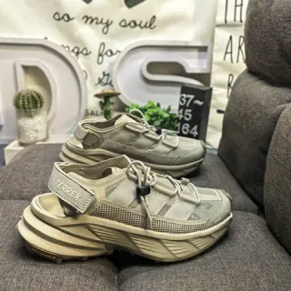 Salomon Beige Open-Toe Lace-Up Casual Sandals