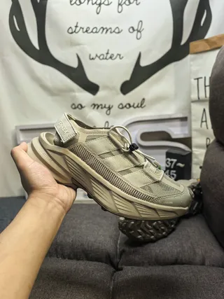 Salomon Beige Open-Toe Lace-Up Casual Sandals 5