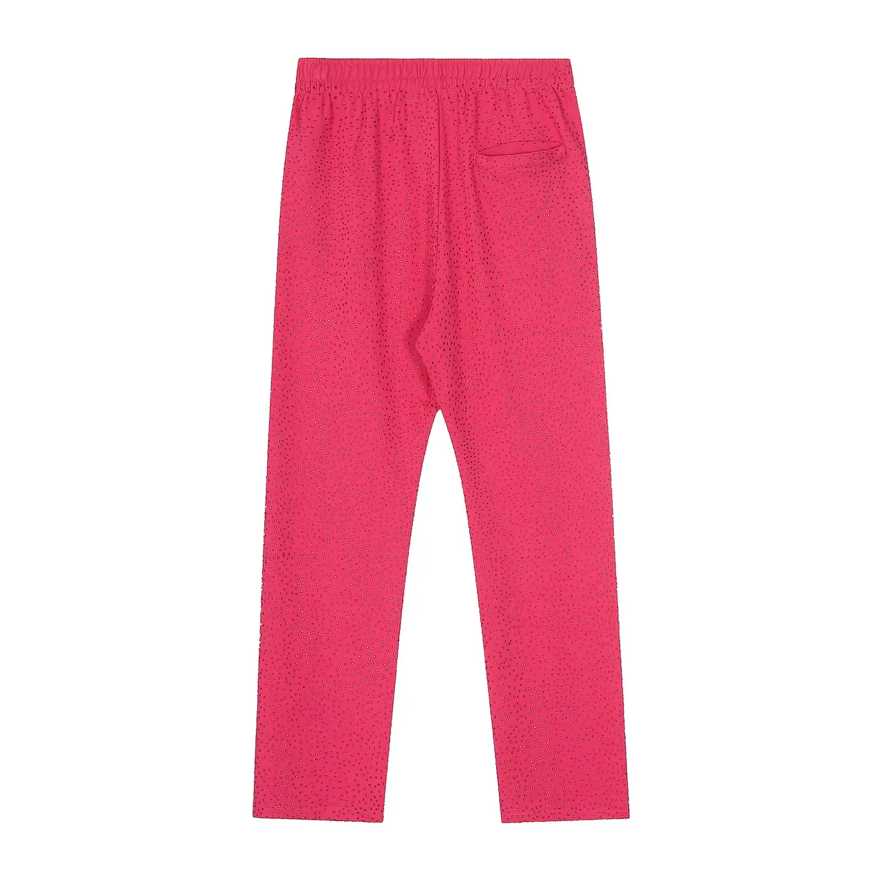 Sp5der Red Perforated Fabric Texture Arched Embroidered Logo Tracksuit 9