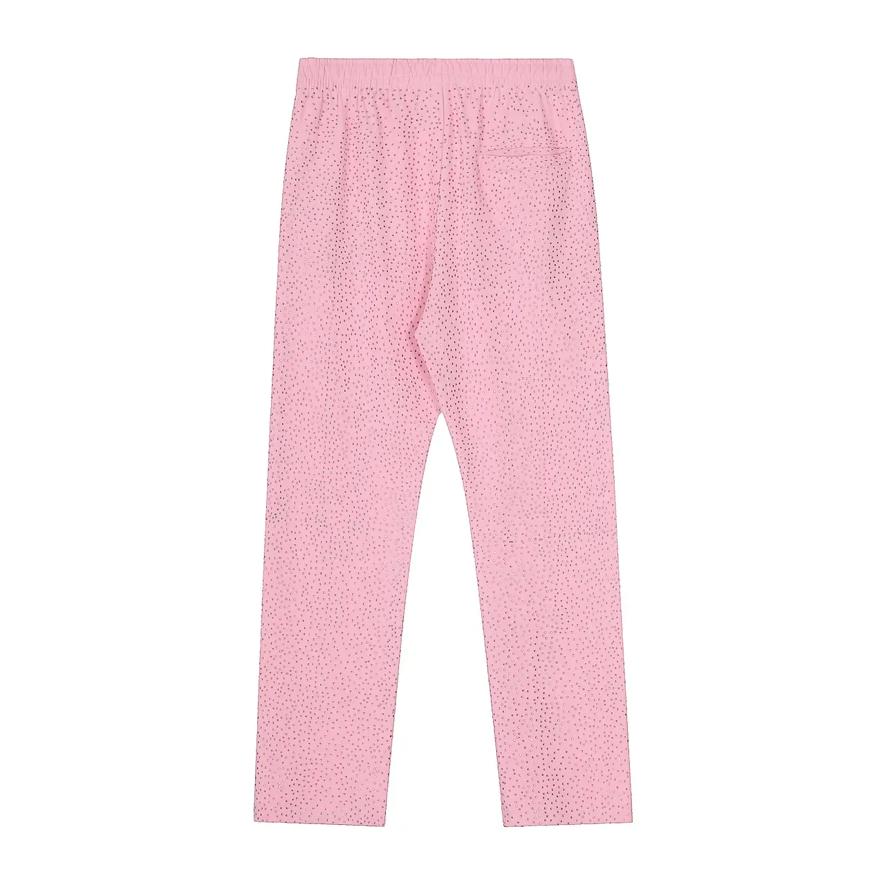 Sp5der Red Perforated Fabric Texture Arched Embroidered Logo Tracksuit 11