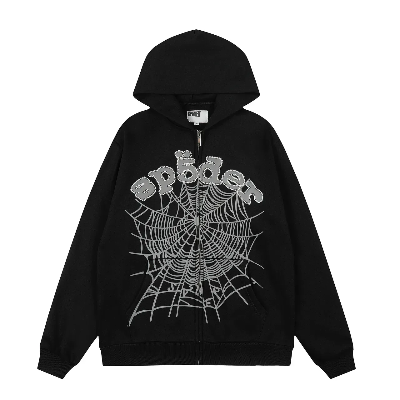 Sp5der Spiderweb कढ़ाई काला ट्रैक्सूट 3