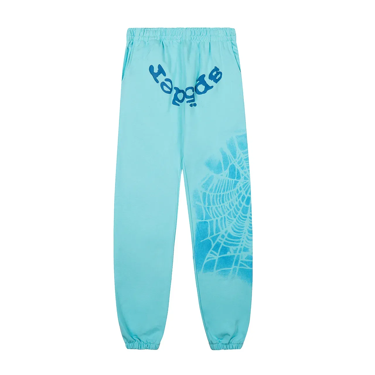 Sp5der Spiderweb Print Aqua ট্র্যাকস্যুট 4