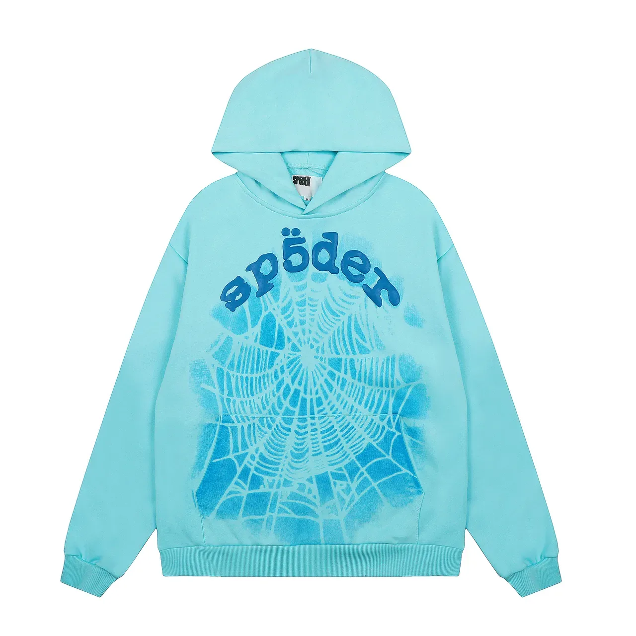 Sp5der Spiderweb Print Aqua ট্র্যাকস্যুট 7