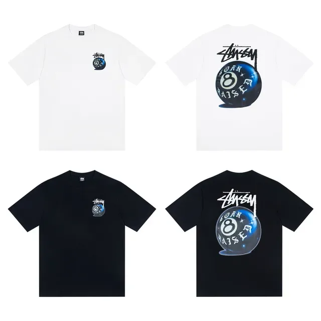 Stussy 8-Ball Graphic Print Crew Neck T-Shirt 2