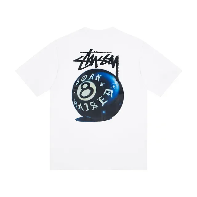 Stussy 8-Ball Graphic Print Crew Neck T-Shirt 3