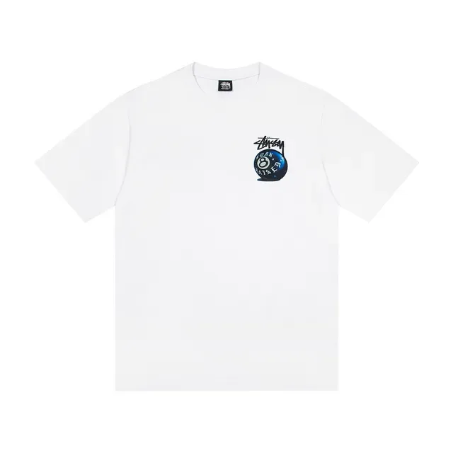 Stussy 8-Ball Graphic Print Crew Neck T-Shirt 4