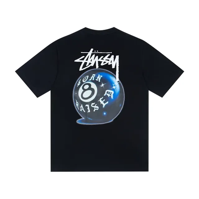 Stussy 8-Ball Graphic Print Crew Neck T-Shirt 5