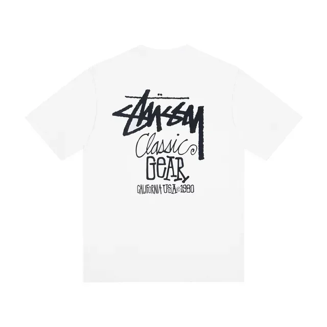 Stussy Classic Gear Graphic Print T-Shirt 2