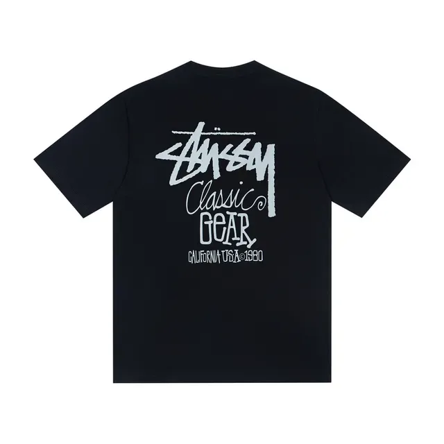 Stussy Classic Gear Graphic Print T-Shirt 4