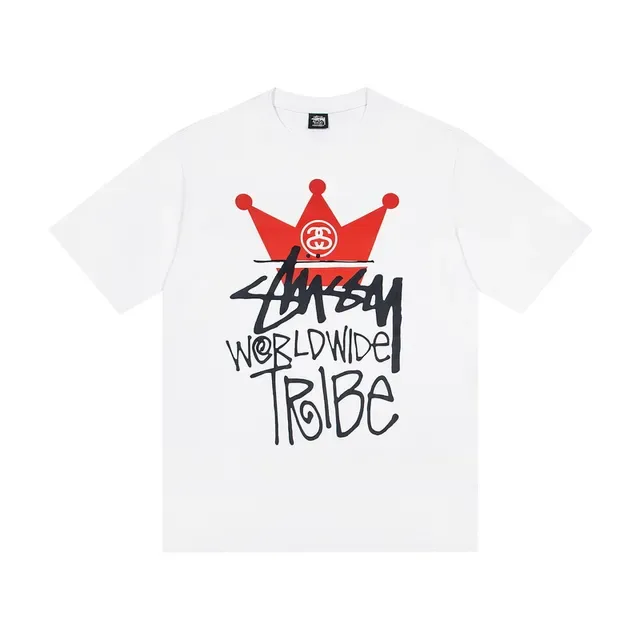 Stussy Worldwide Tribe Crown Graphic T-Shirt 3