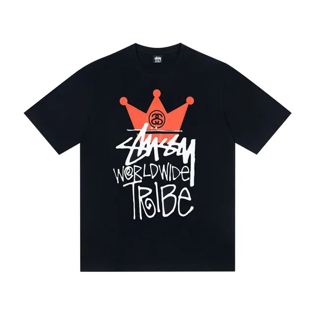 Stussy Worldwide Tribe Crown Graphic T-Shirt 5