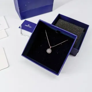 Swarovski Evil Eye Pavé Crystal Rose-Gold Tone Necklace