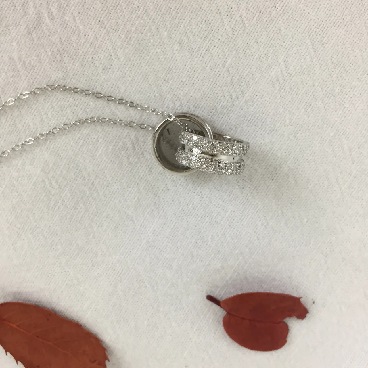 Swarovski Pingente de Cristal com Anéis Interlocking Triple 5