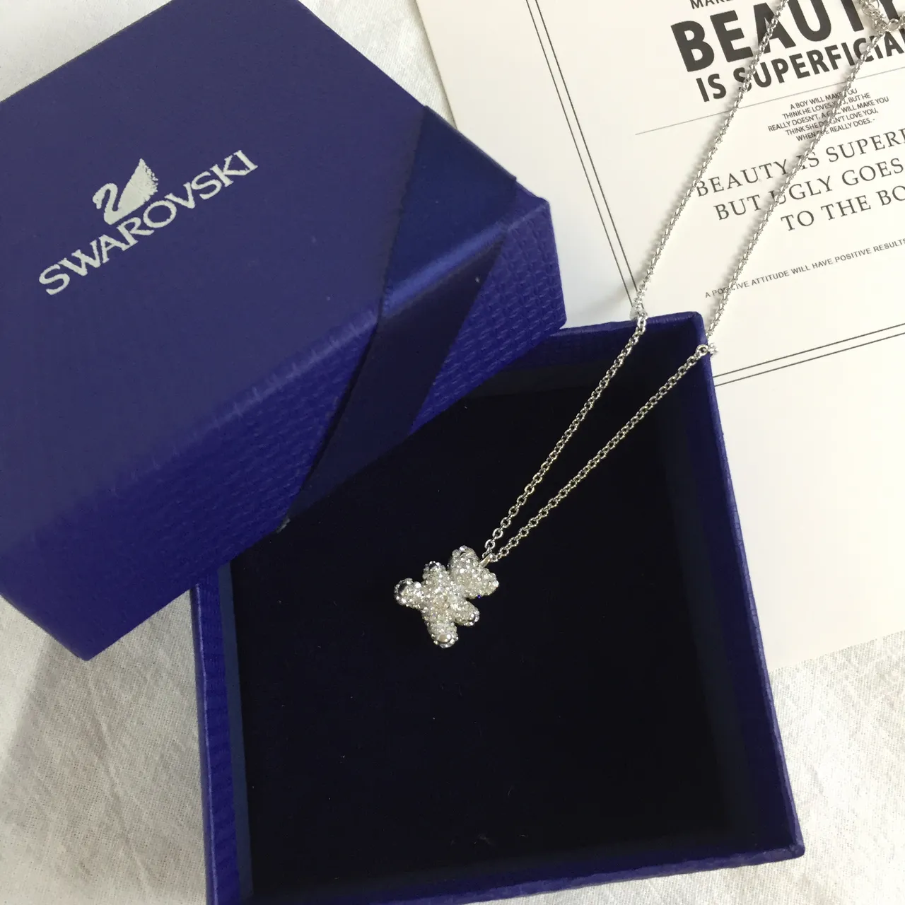 Swarovski Ours en Peluche Pendentif Cristal 4