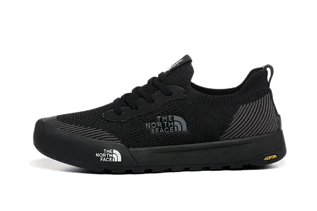 The North Face Army Green White Knit Upper Low-Top Silhouette Lifestyle Sneakers 3