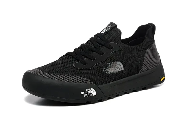 The North Face Army Green White Knit Upper Low-Top Silhouette Lifestyle Sneakers 4