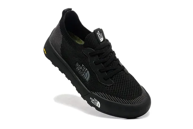 The North Face Army Green White Knit Upper Low-Top Silhouette Lifestyle Sneakers 6