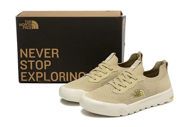 The North Face Army Green White Knit Upper Low-Top Silhouette Lifestyle Sneakers 11