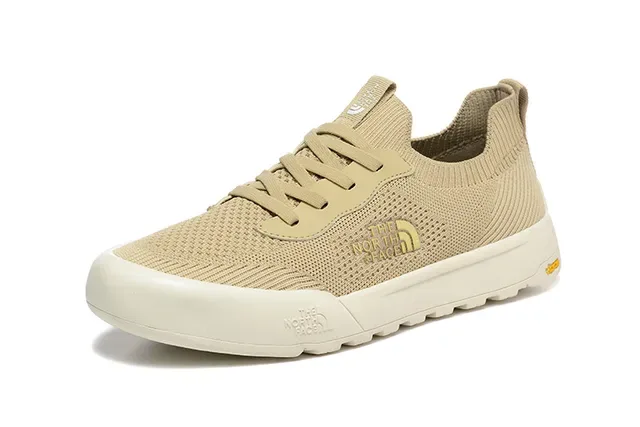 The North Face Army Green White Knit Upper Low-Top Silhouette Lifestyle Sneakers 13