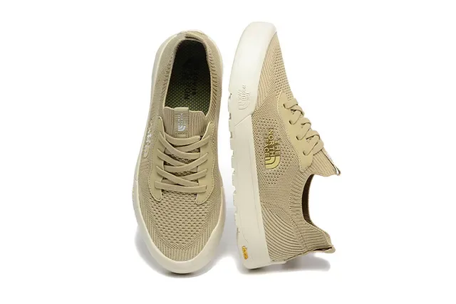 The North Face Army Green White Knit Upper Low-Top Silhouette Lifestyle Sneakers 17