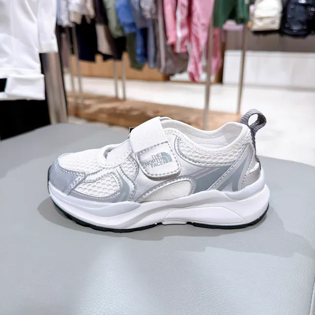 The North Face Kids Black and Silver Chunky Sneakers 6