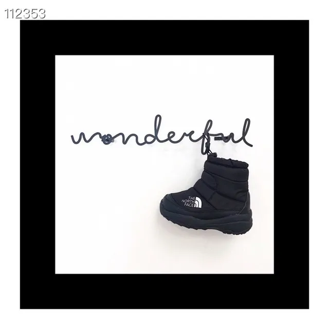 The North Face ThermoBall Boot Black Kids Snow Boots 9