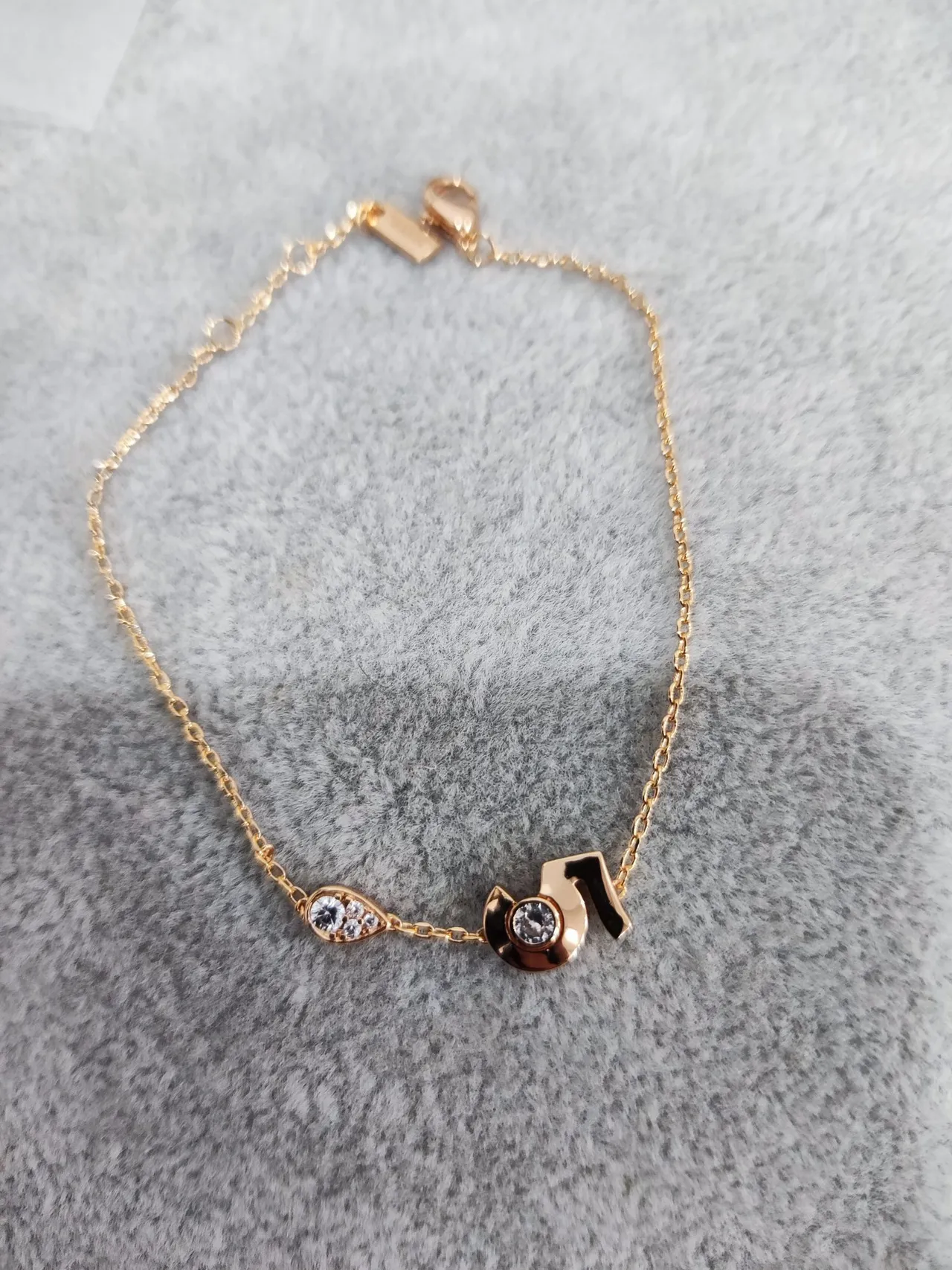 Tiffany & Co. T Collection diamant charme géométrique or rose bracelets 7