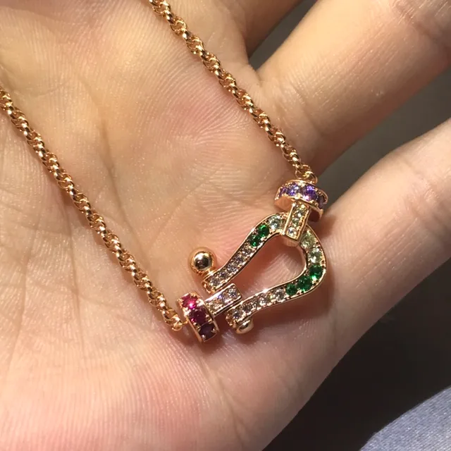 Tiffany & Co. Fred Force 10 Colar com pingente de gema multicolor 6
