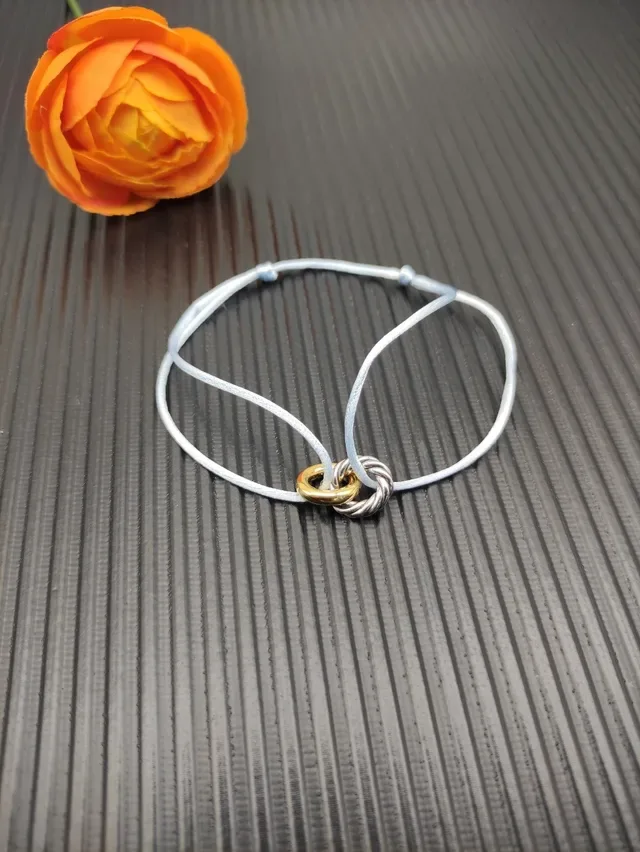 Tiffany & Co. HardWear Bracelet en cordon bleu clair 6