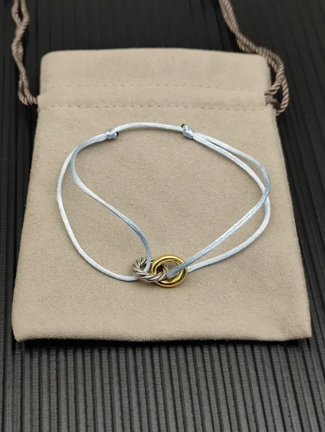 Tiffany & Co. HardWear Bracelet en cordon bleu clair 8