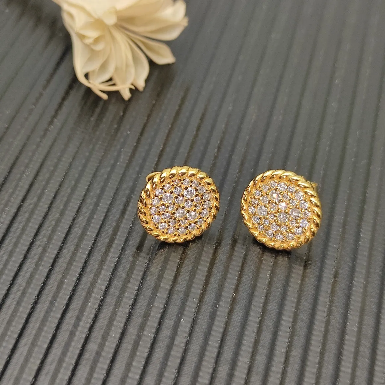 Tiffany & Co. HardWear Pavé brincos de disco 3