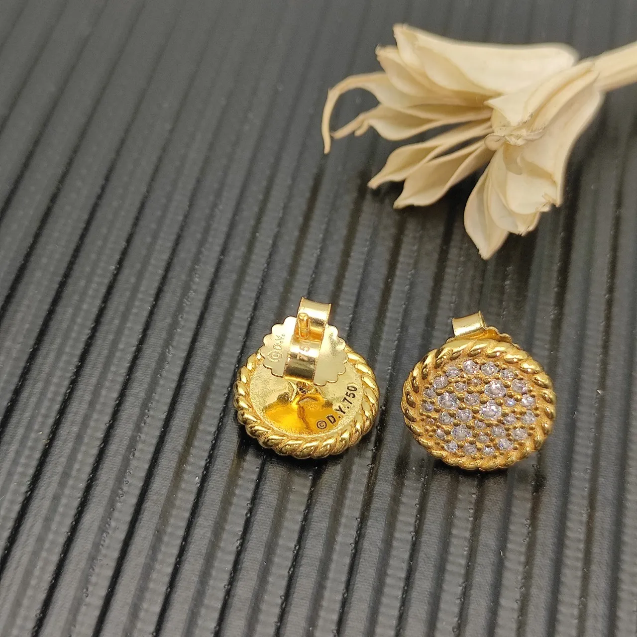 Tiffany & Co. HardWear Pavé brincos de disco 6