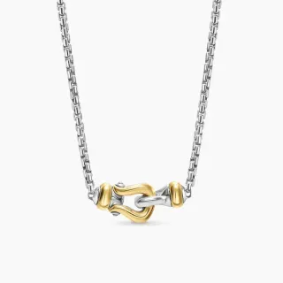 Tiffany & Co. HardWear Two-Tone Shackle Pendant Necklace