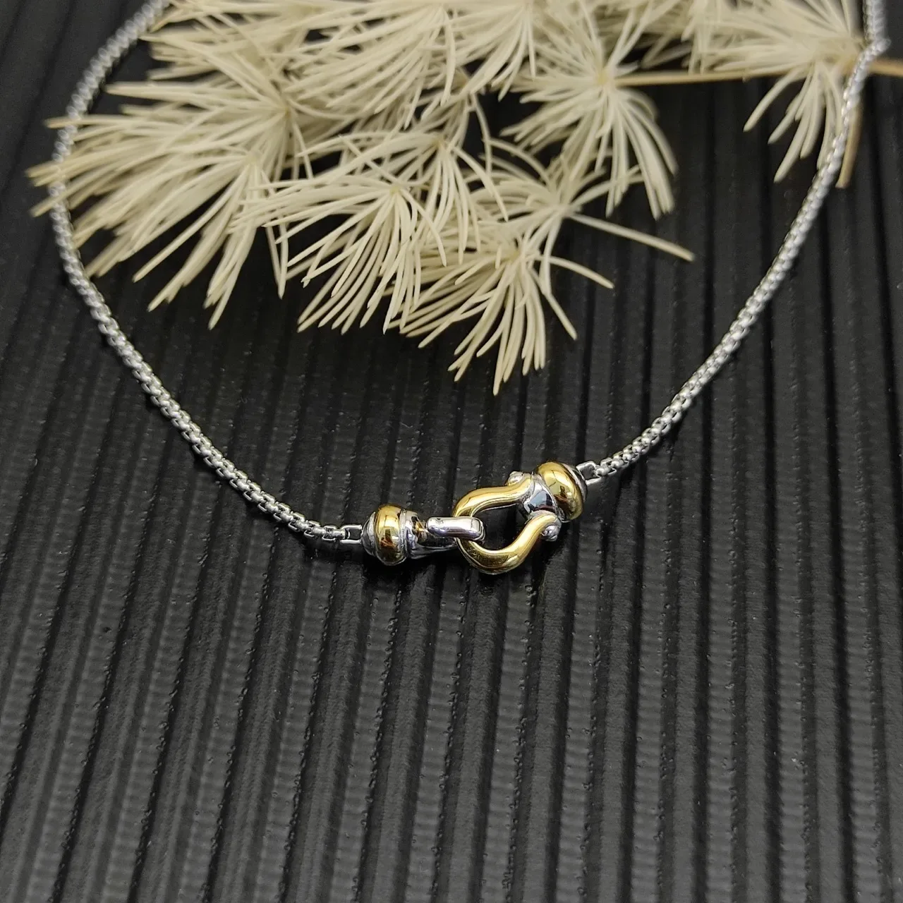 Tiffany & Co. HardWear Two-Tone Shackle Pendant Necklace 6