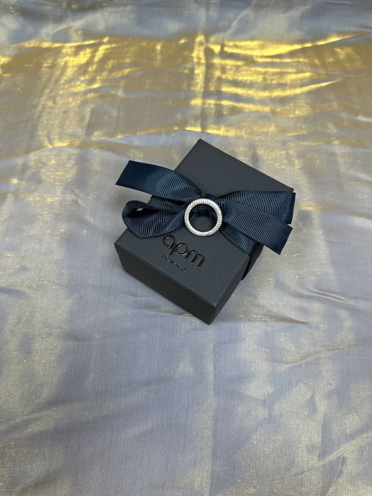 Tiffany & Co. Bague Ovale Pavé-Set Argent Bleu Marine 7