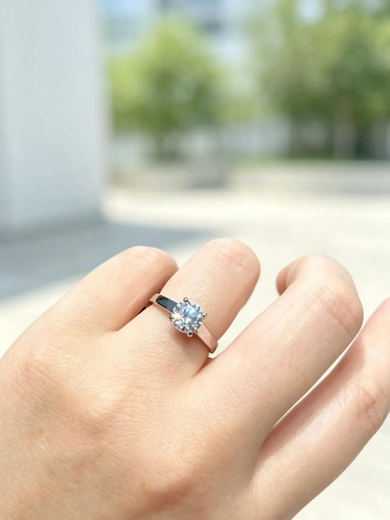 Tiffany & Co. Tiffany Setting Round Brilliant Solitaire Ring 8