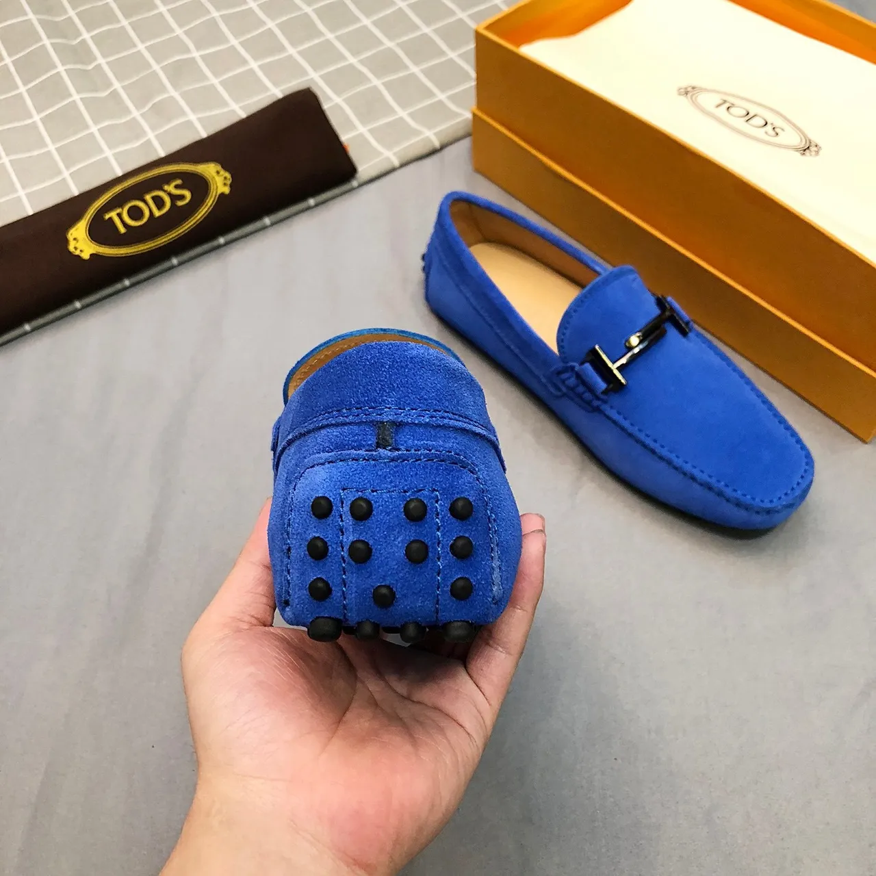 Tod's Double T Loafers daim bleu royal 8