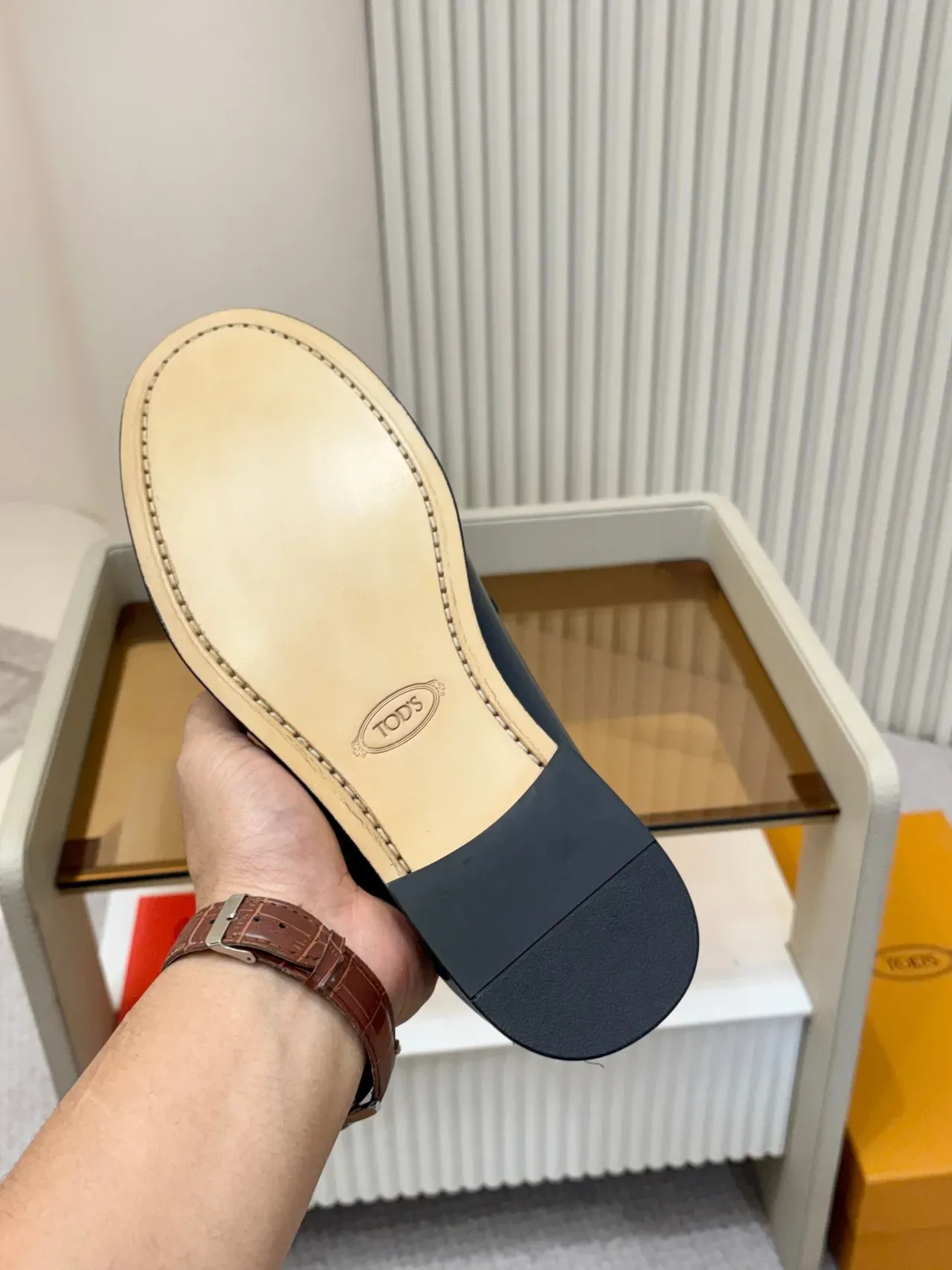 Tod's Penny Loafer Navy Couro Patent Mocasins 2