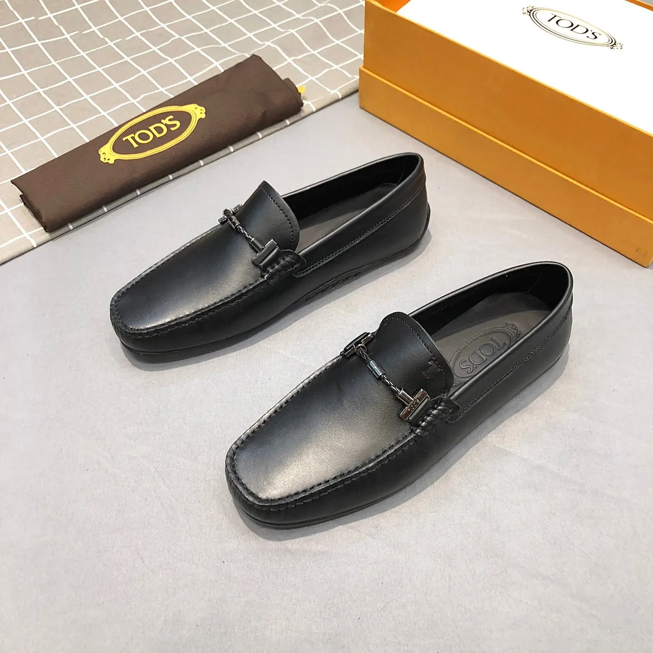 Tod's Horsebit Loafer Mocassins en cuir noir 2