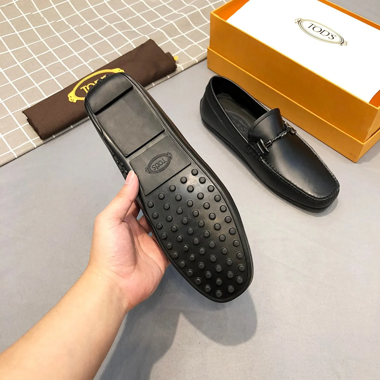 Tod's Horsebit Loafer Mocassins en cuir noir 8
