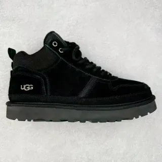 UGG 黑色 高帮 麂皮和网面 鞋面 雪靴