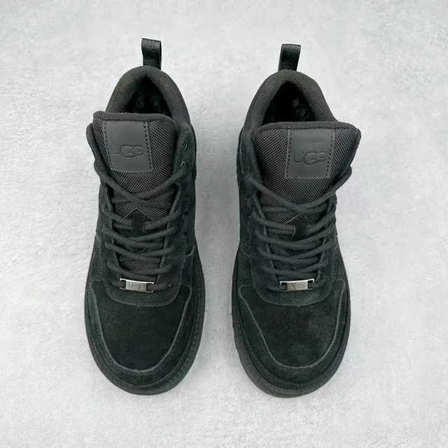UGG Black High-Top Suede-and-Mesh Upper Snow Boots 2