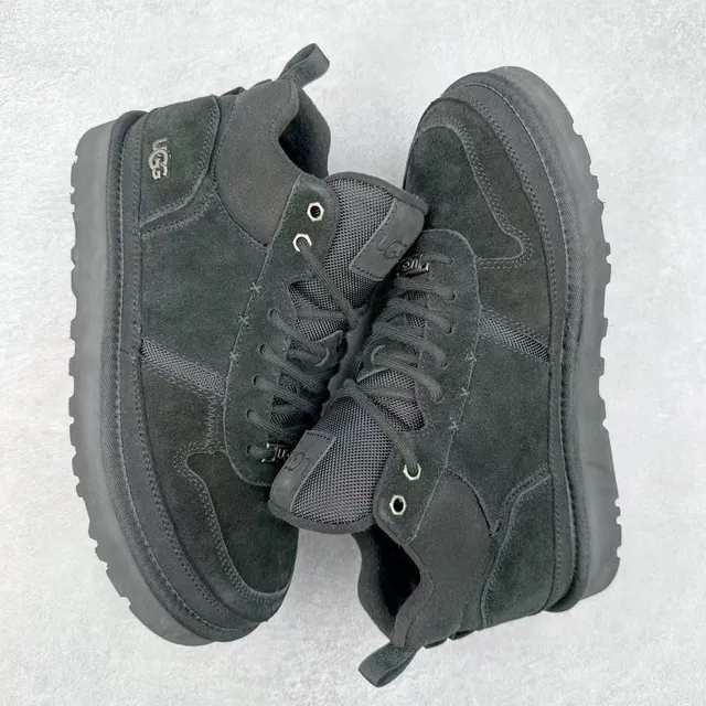 UGG Black High-Top Suede-and-Mesh Upper Snow Boots 3