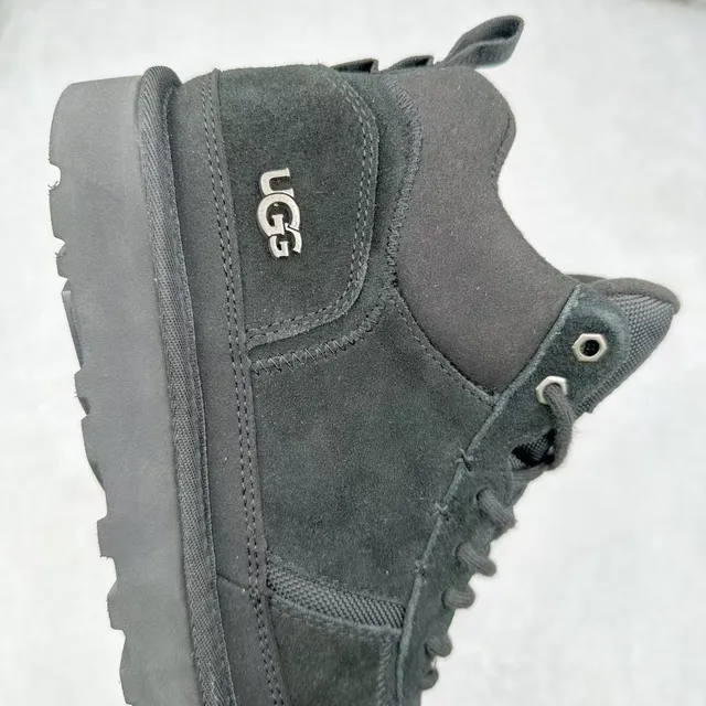 UGG Black High-Top Suede-and-Mesh Upper Snow Boots 6