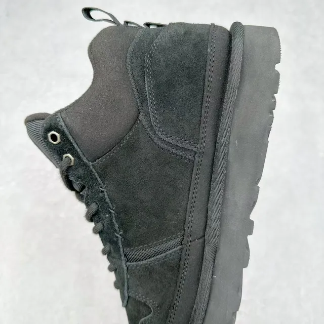 UGG Black High-Top Suede-and-Mesh Upper Snow Boots 7