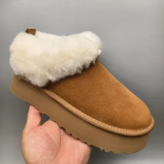 UGG بني بيج جلد الخروف المبطن جلد النعش العلوي أحذية كاجوال