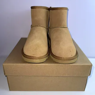 UGG Classic Mini Tan Suede Snow Boots