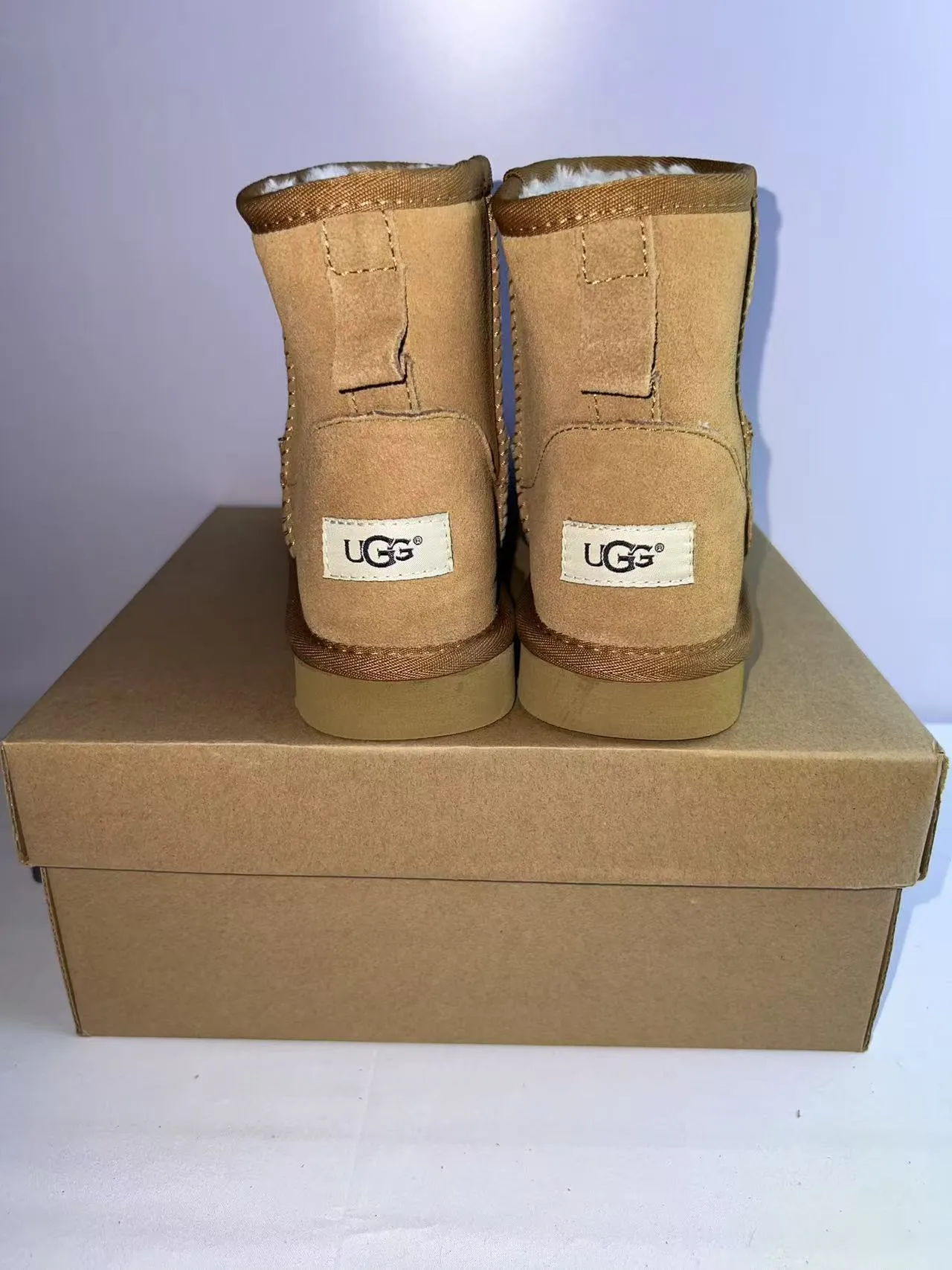 UGG Classic Mini Tan Suede Snow Boots 5