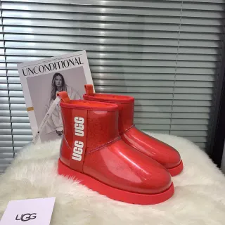 UGG Classic Mini Transparent Red Snow Boots